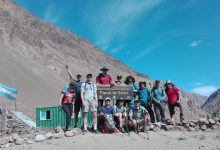 On their way to Base Camp