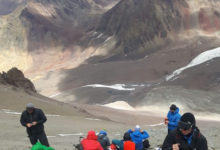 On their way to Camp 2