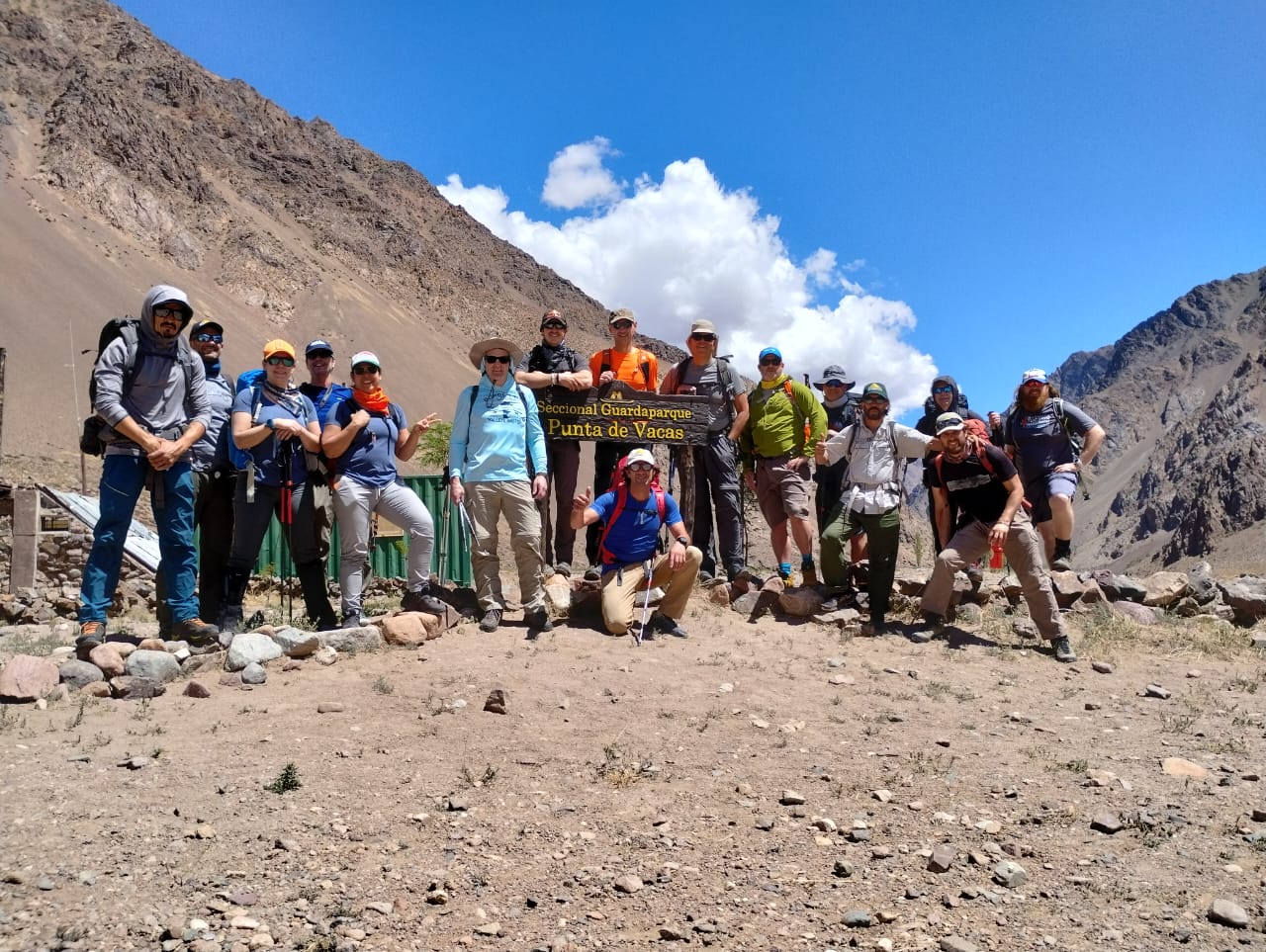 The team is at Base Camp!