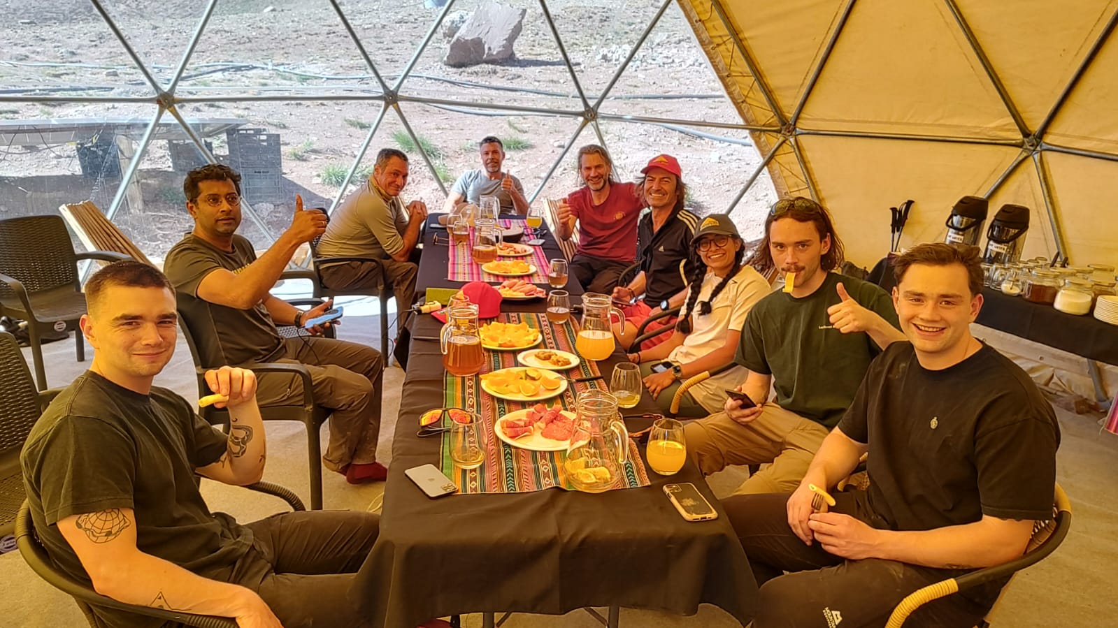 The team got to Base Camp