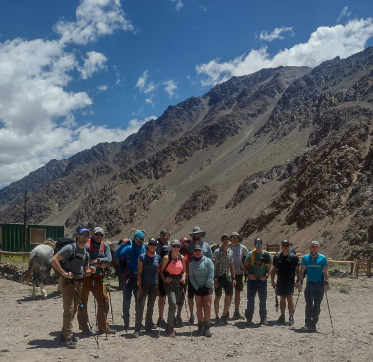 AP 7 – The team began the approach hike!